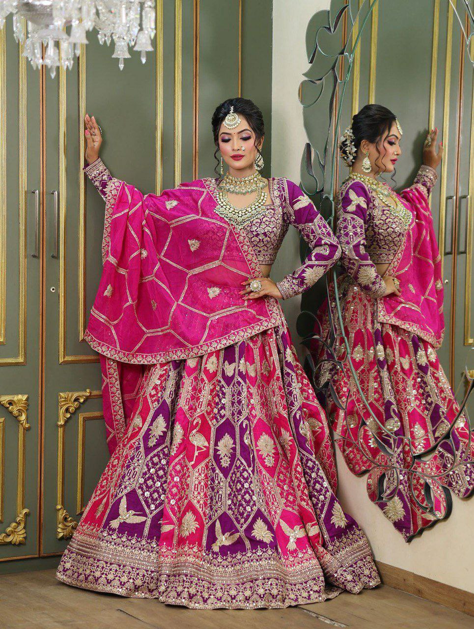 Foux Georgette Lehenga