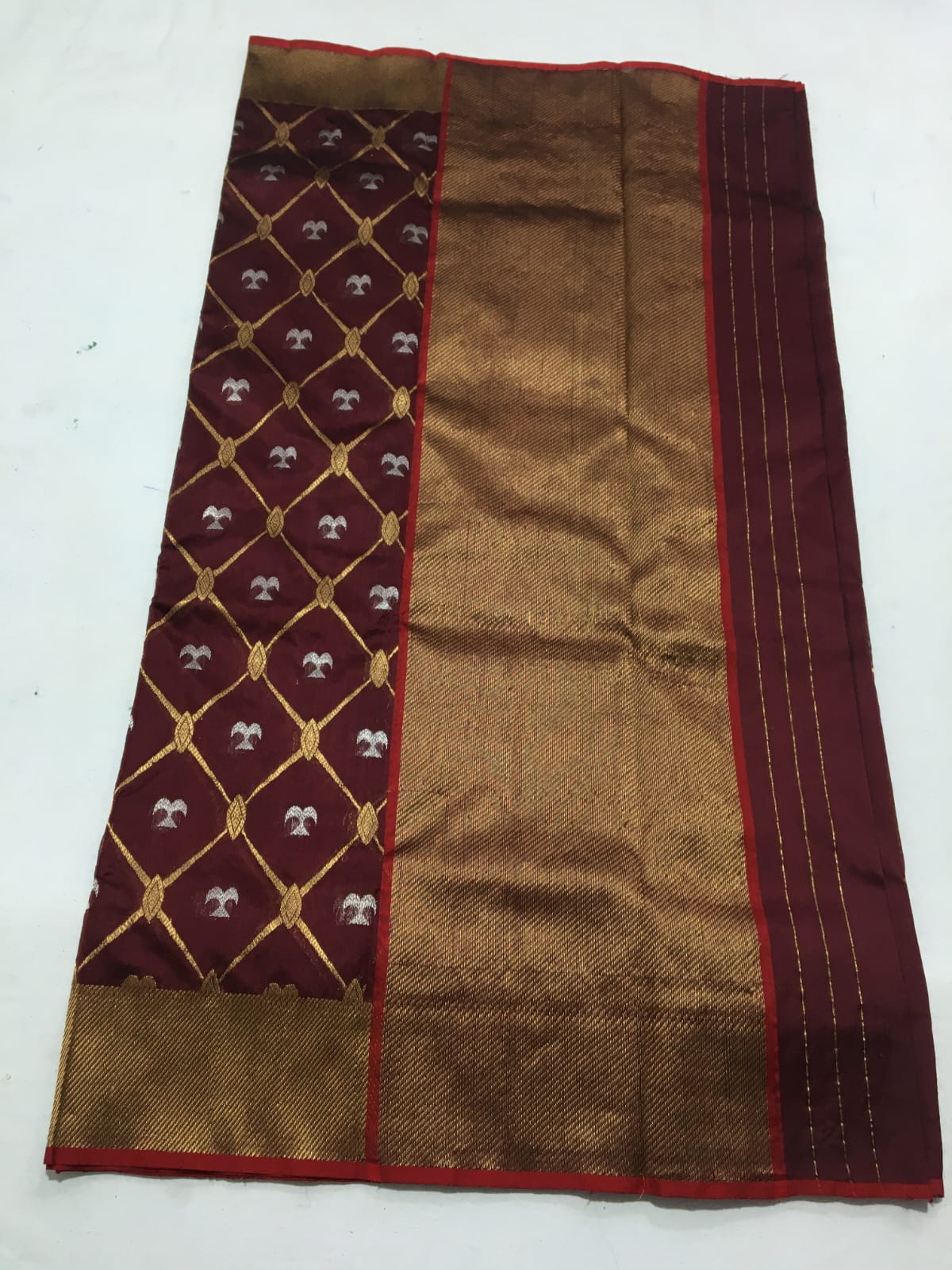 Pattu silk handborder saree