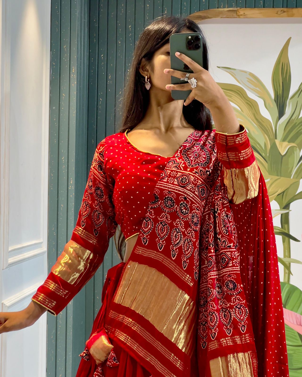 Raise up your style with this Ravishing gaji silk lehenga to vibrant your look at wedding and navratri.