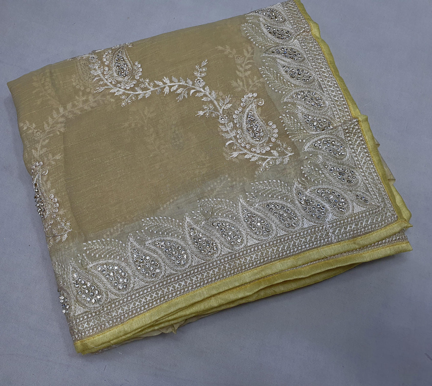 ALLOVER REASHAM JALL AND BORDER ON GEORGETTE* Saree