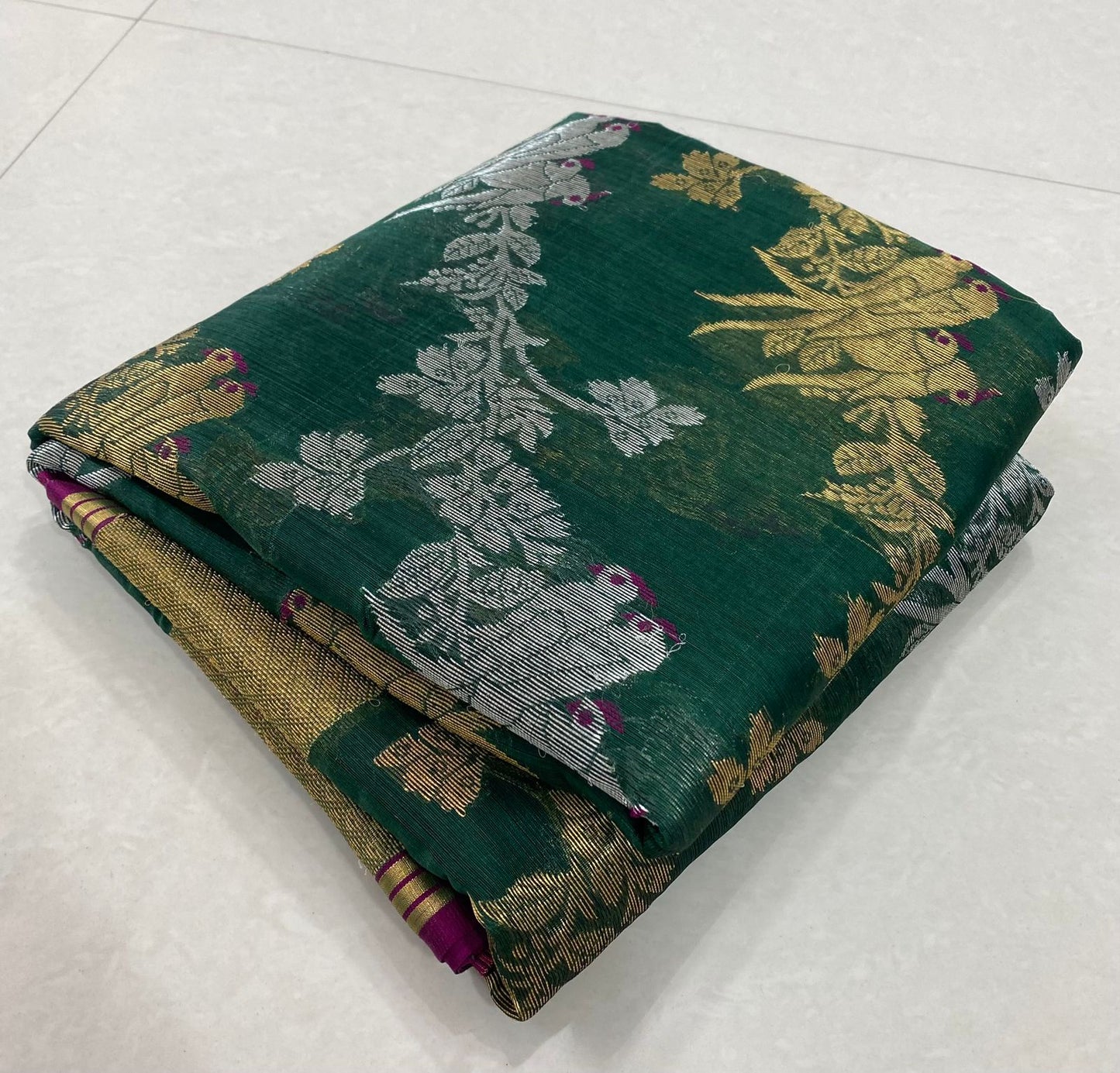 Pattu silk handborder saree