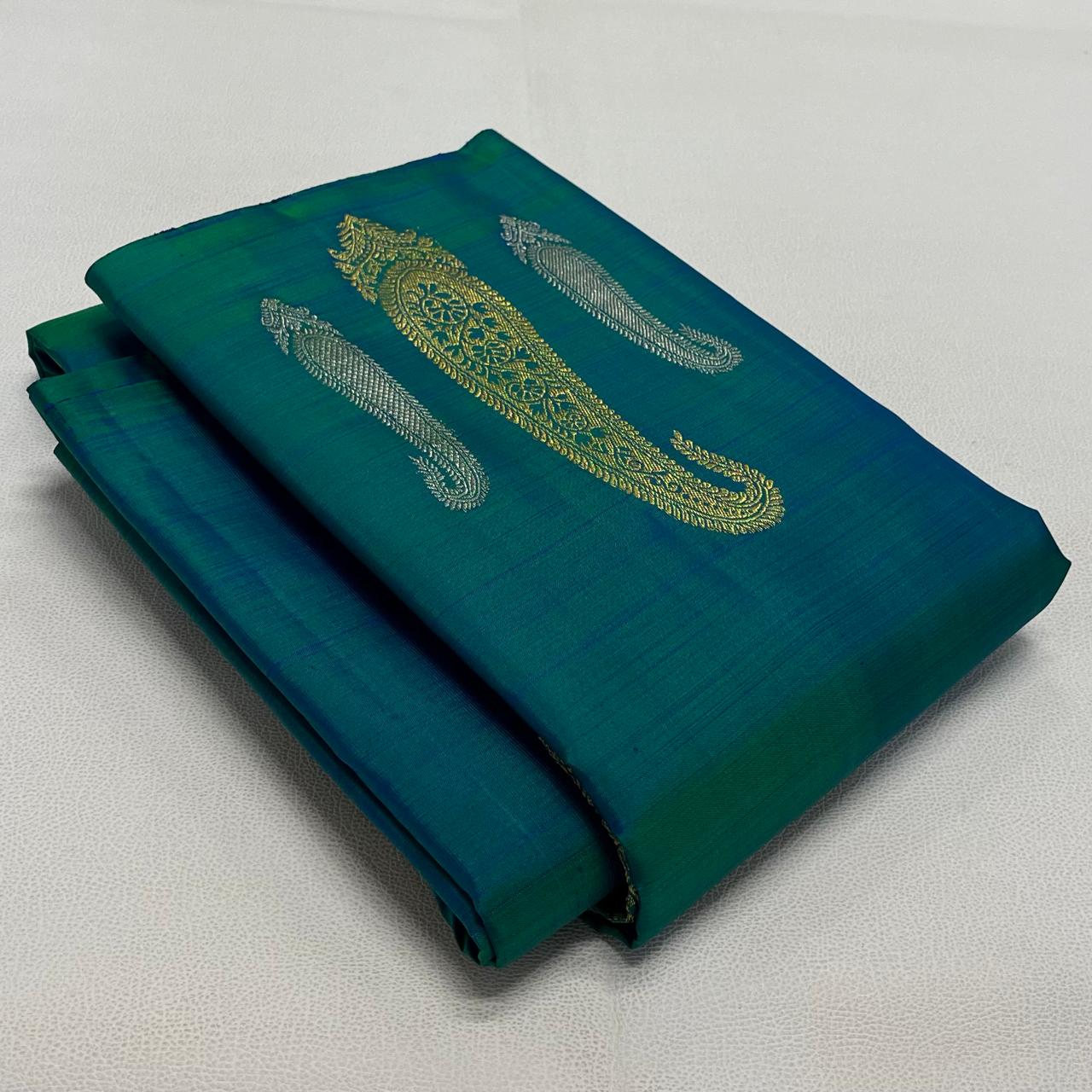 Kanjivaram pure silk handloom double warp self grand pallu and blouse *480 butta*