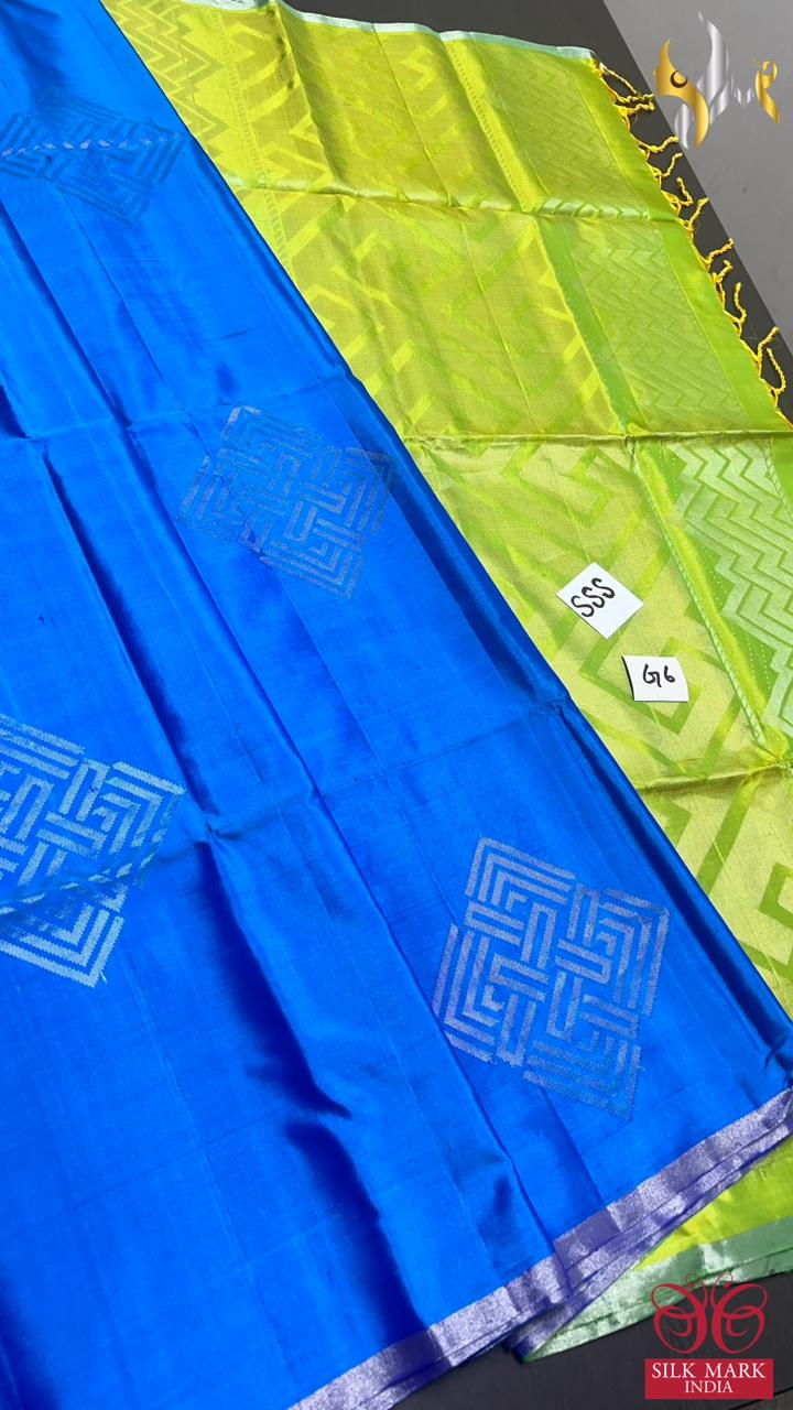 Original kanchipuram handloom double vaarppu exclusive 240 hooks weaving MODERN TRENDY design soft silk Sarees*