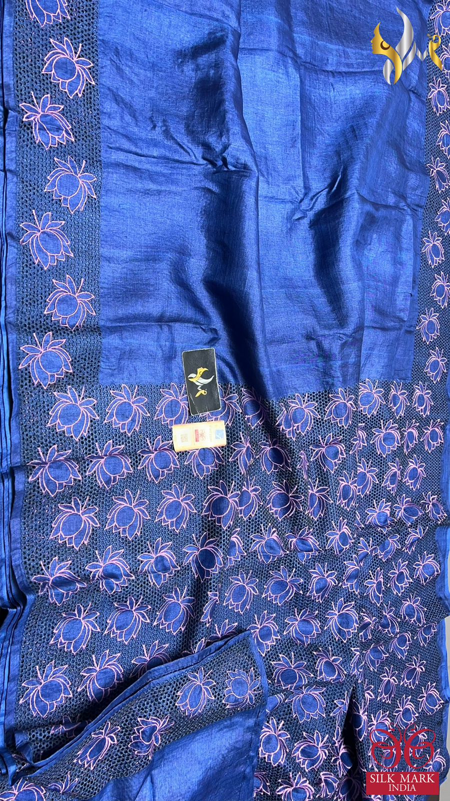 Launching TUSSAR Cutwork work Saree*
*Adorable Pichwai lotus design and fine finishing*