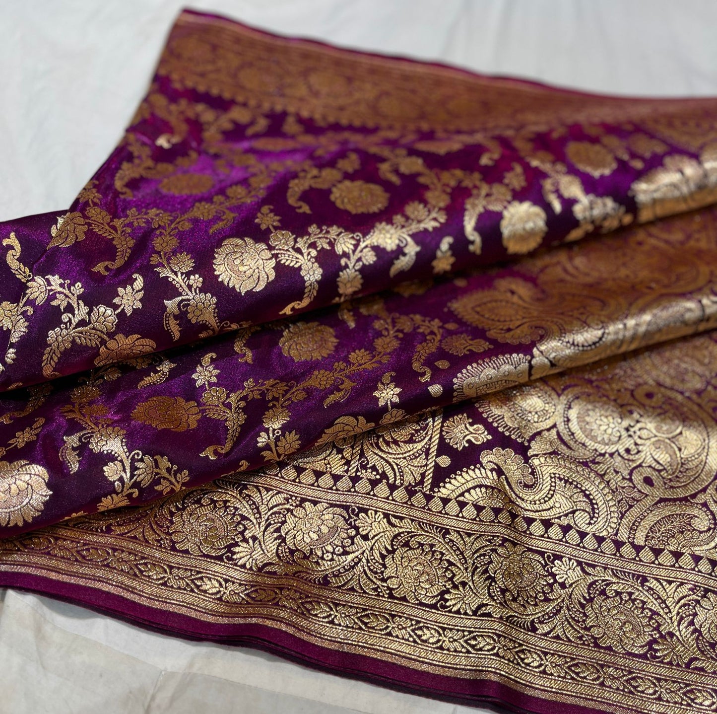Banarasi Handloom Katan Silk Sarees Good Quality Weaving Design