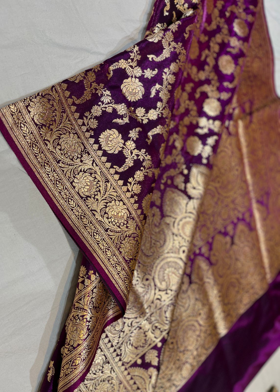 Banarasi Handloom Katan Silk Sarees Good Quality Weaving Design