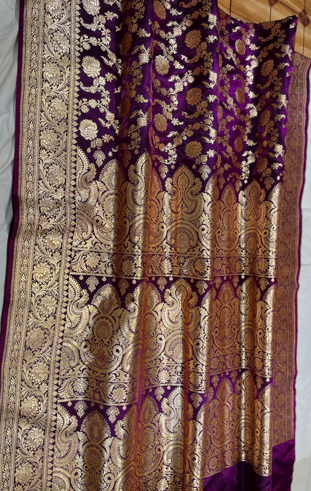 Banarasi Handloom Katan Silk Sarees Good Quality Weaving Design