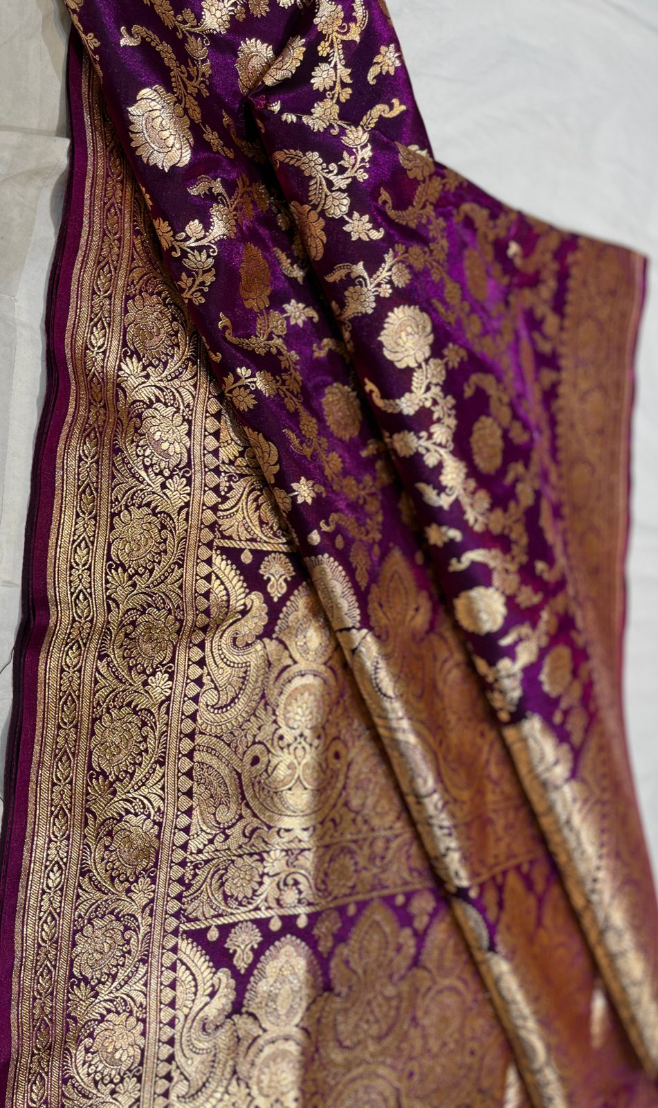 Banarasi Handloom Katan Silk Sarees Good Quality Weaving Design