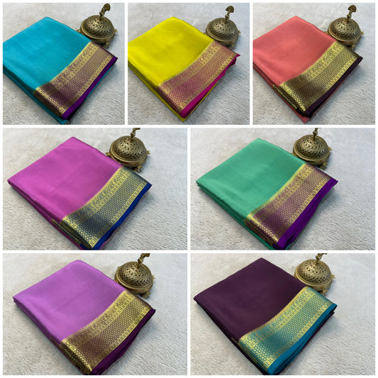 Pure Mysore Silk Sarees