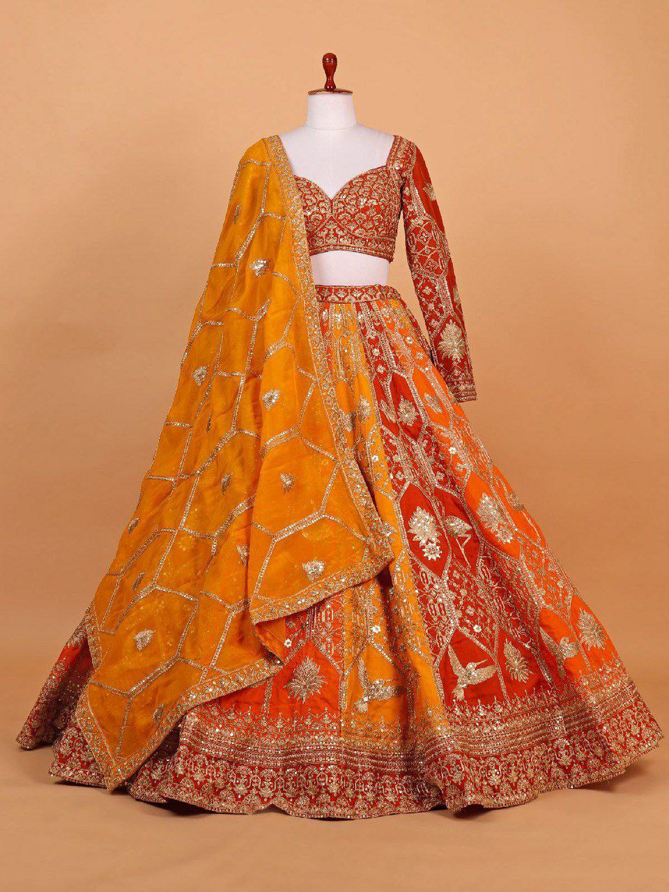 Foux Georgette Lehenga
