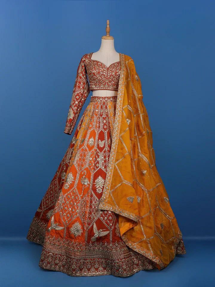 Foux Georgette Lehenga