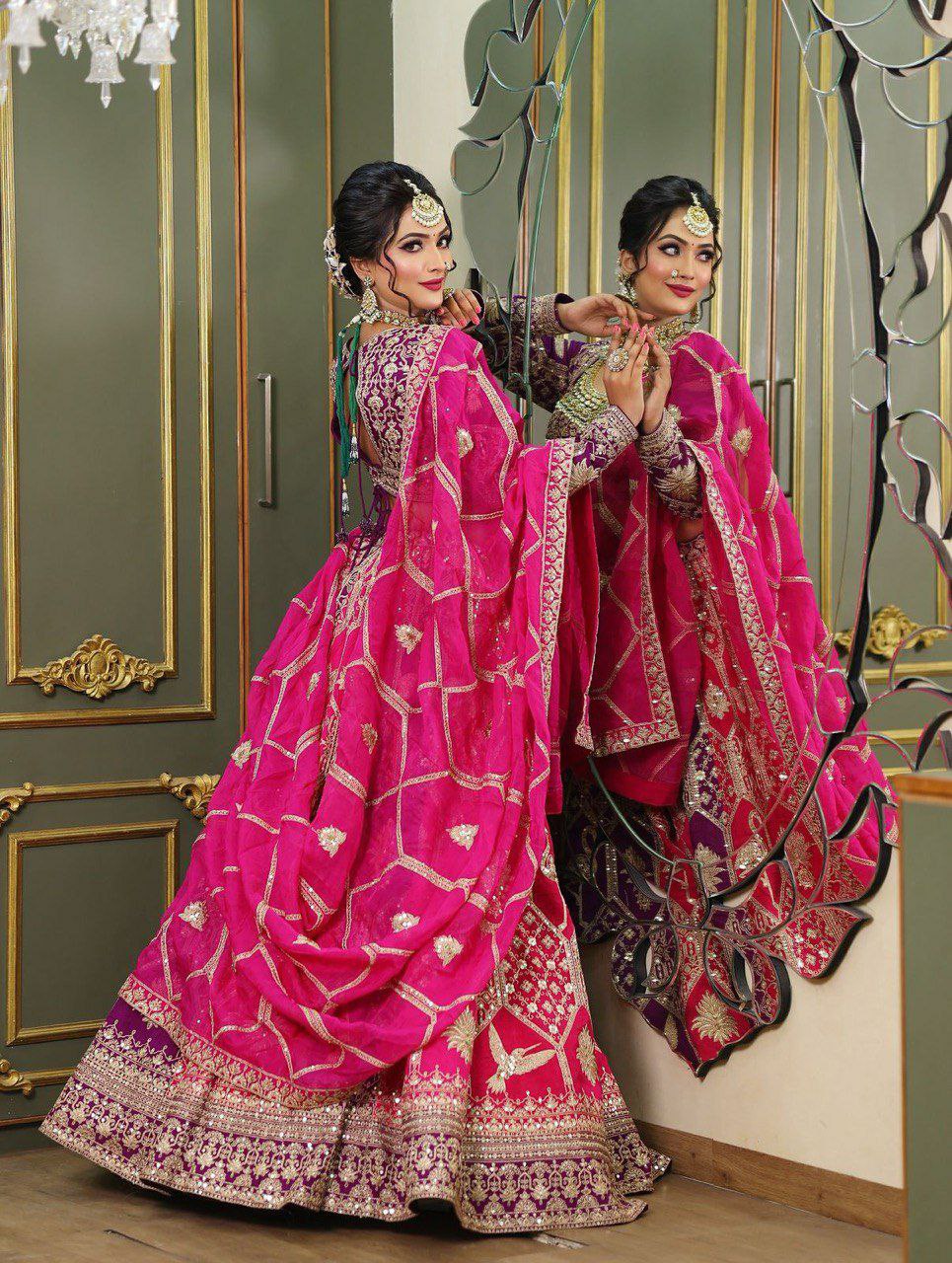 Foux Georgette Lehenga