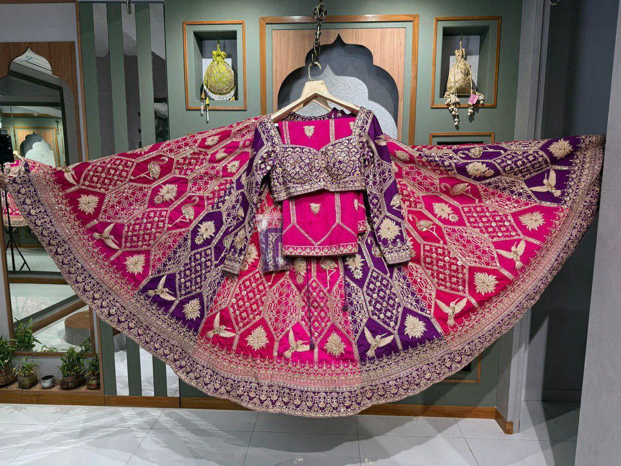 Foux Georgette Lehenga