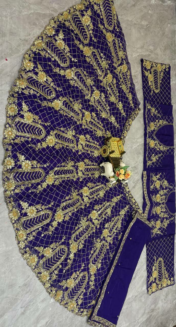 Premium Tubby Silk Lehenga with Sequins Coding Work