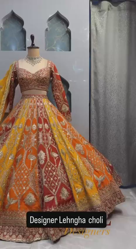 Foux Georgette Lehenga