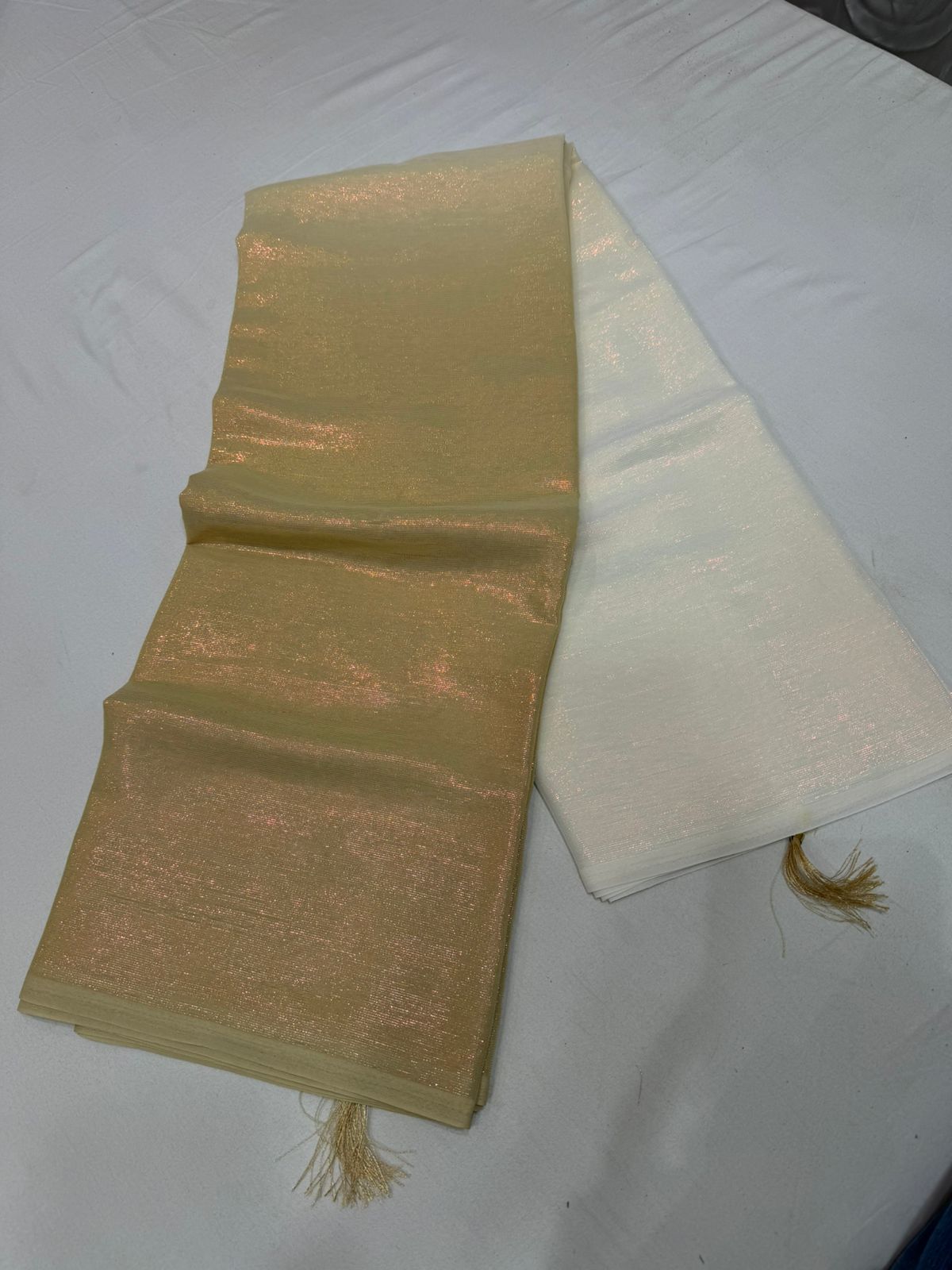Pure chiffon Rocky Rani sarees 2d shaded body with Blouses
