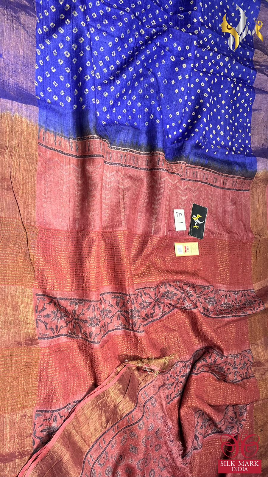 New launch work in ORIGINAL TUSSAR  SILK  WITH BANDHINI BANDHEJ HANDWORK*
Original TUSSAR BANDHINI BANDHEJ Silk sarees