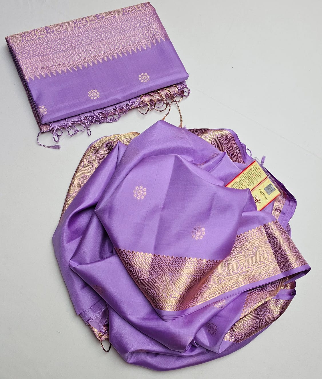 Pure handloom double warp kanchi silks saree