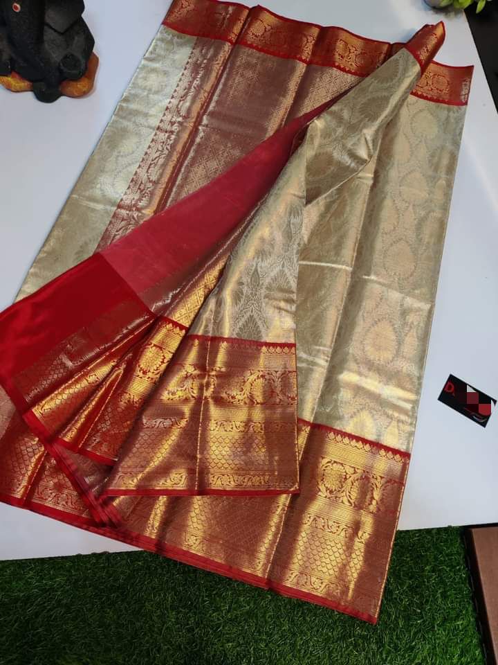 MOST DEMANDING TISSUE SILK SAREES*
BANARASI TISSUE BROCADE SAREES BEST QUALITY WEAVING DESIGN