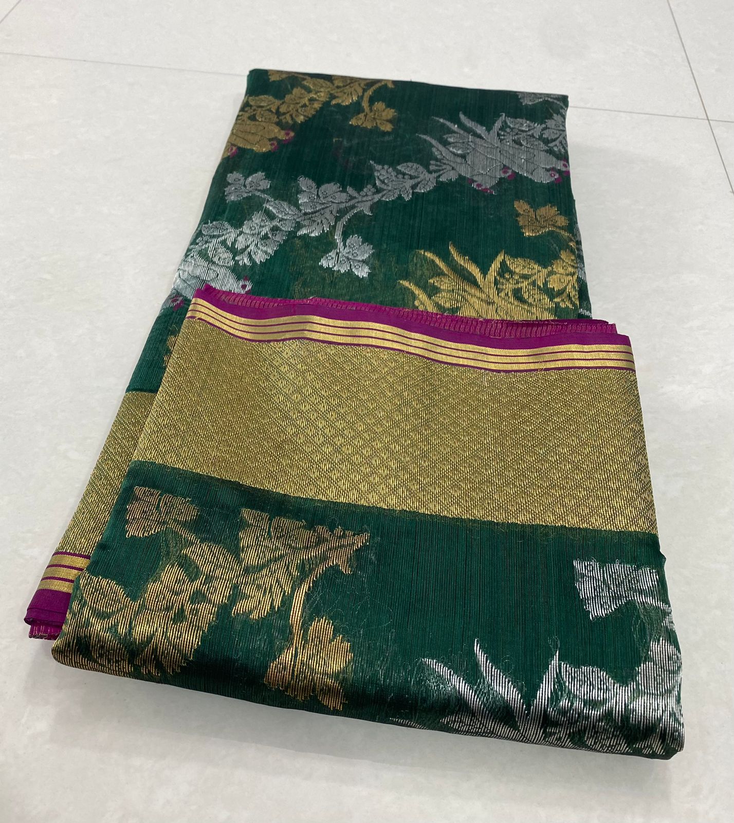 Pattu silk handborder saree