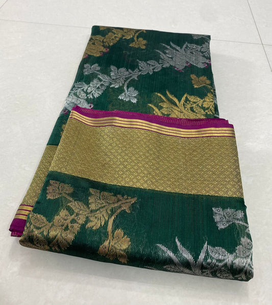 Pattu silk handborder saree