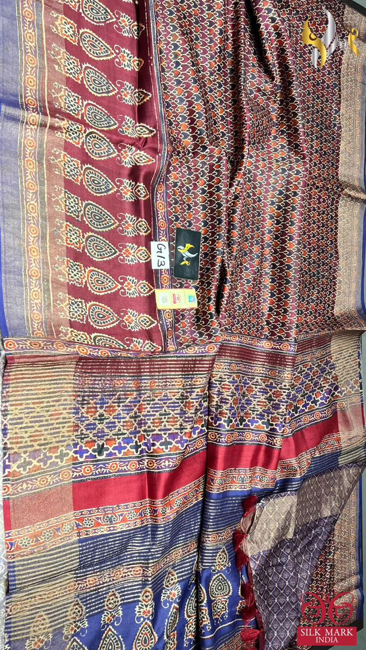 NEW LAUNCH PREMIUM EXPORT QUALITY CONCEPT TUSSAR DIGITAL PRINT SILK SAREES*