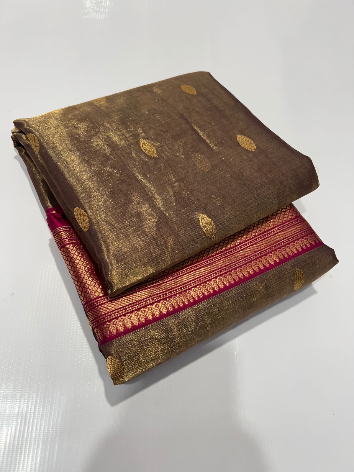 Katan silk tisu saree
