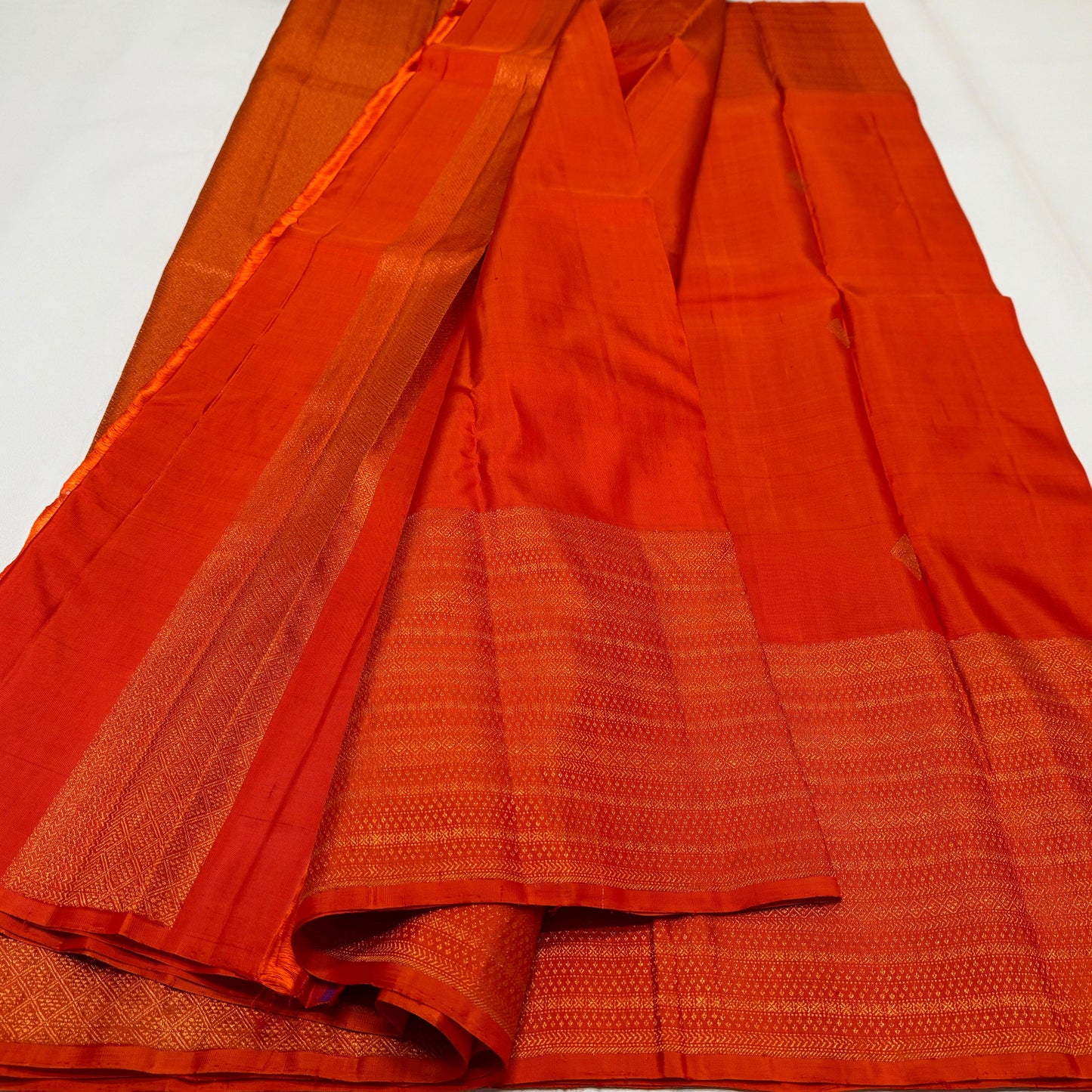 Kanchipuram pure silk handloom double warp self grand pallu and blouse *Double side turning border bridal* 
SILK MARK TAG WITH HOLOGRAM*