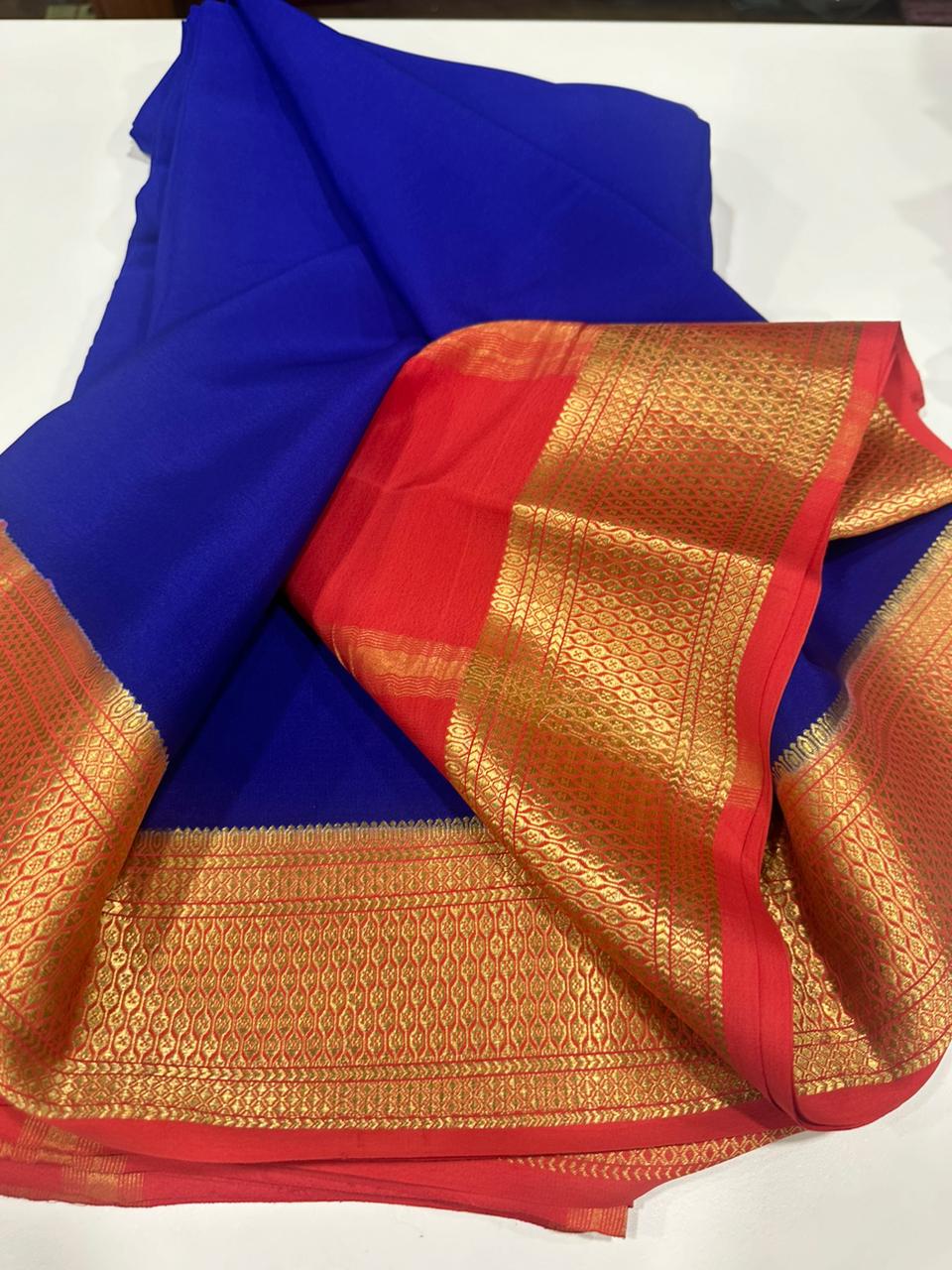Pure  Mysore silk sarees 
110  grm thickness
Silk mark certified