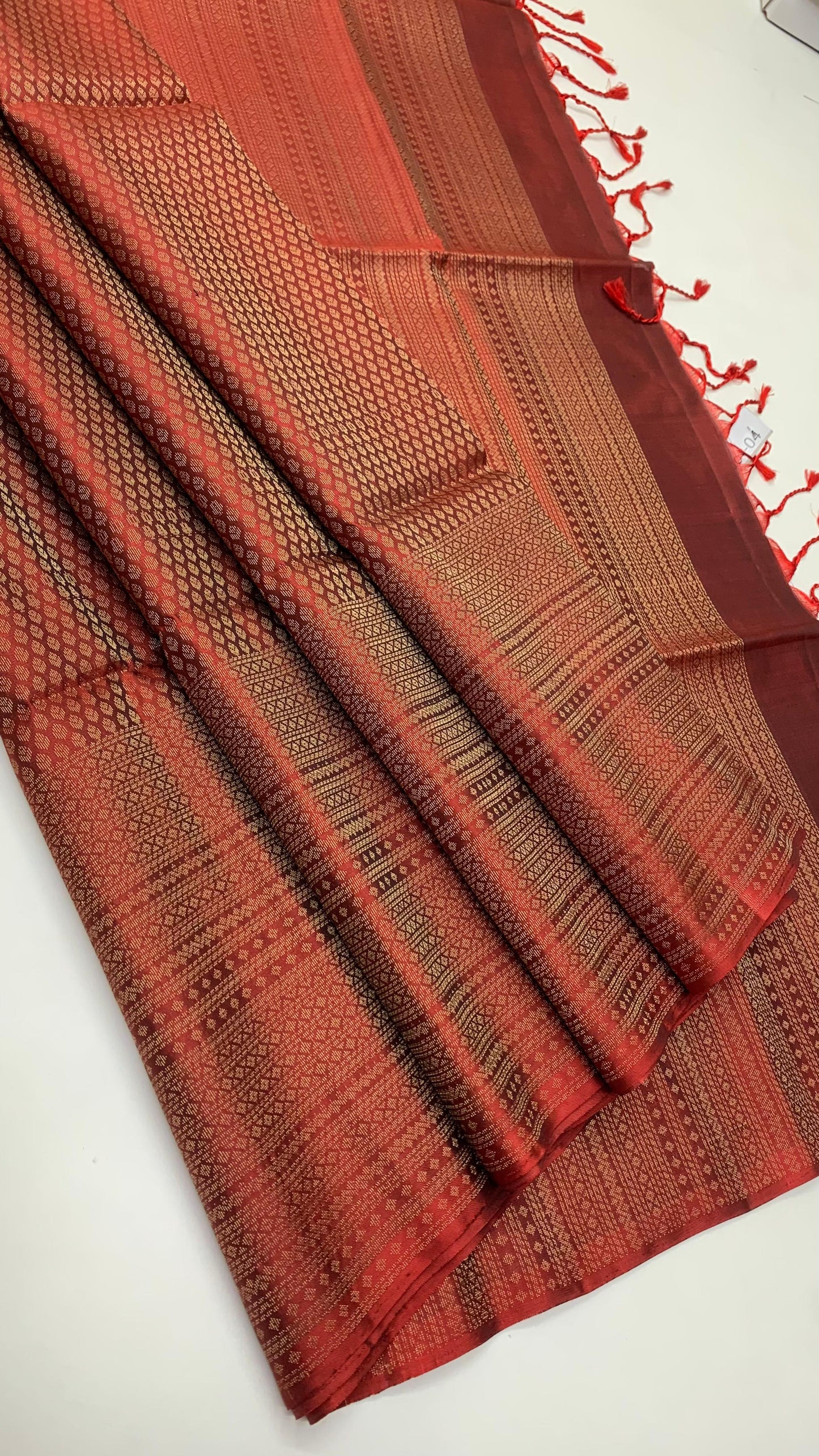 Pure handloom borderless  Bridal Double warp soft silk sarees collections