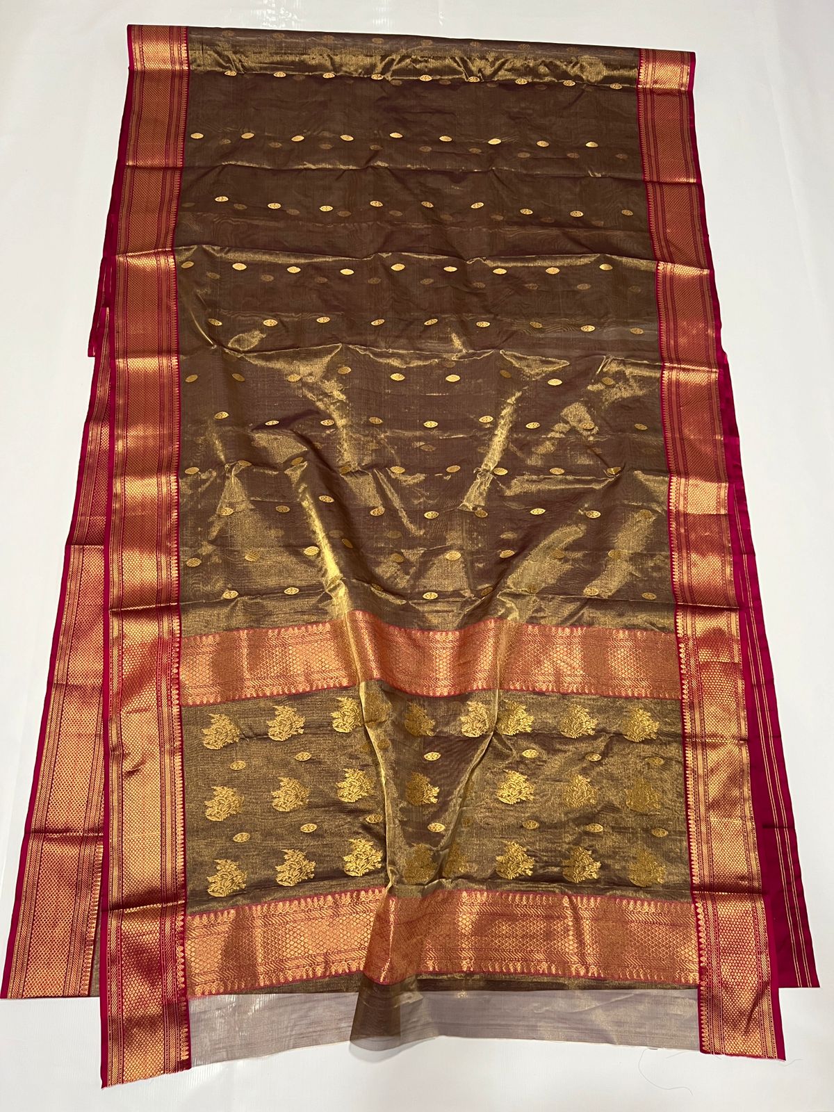 Katan silk tisu saree