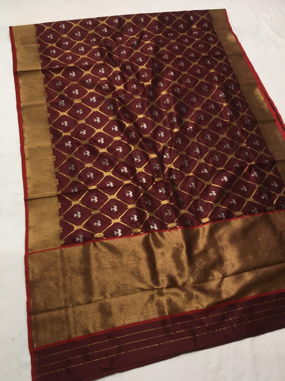 Pattu silk handborder saree