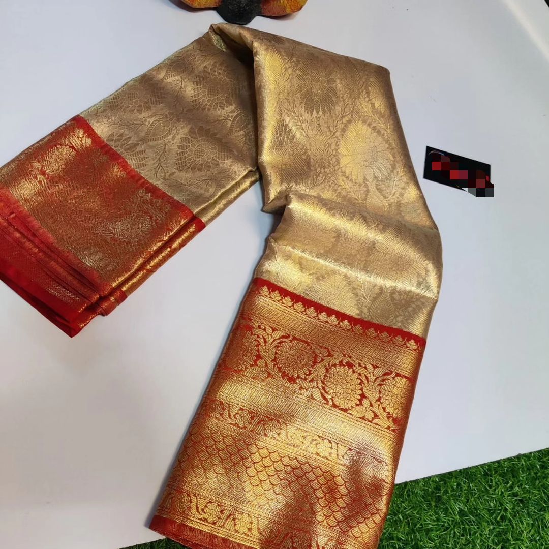 MOST DEMANDING TISSUE SILK SAREES*
BANARASI TISSUE BROCADE SAREES BEST QUALITY WEAVING DESIGN