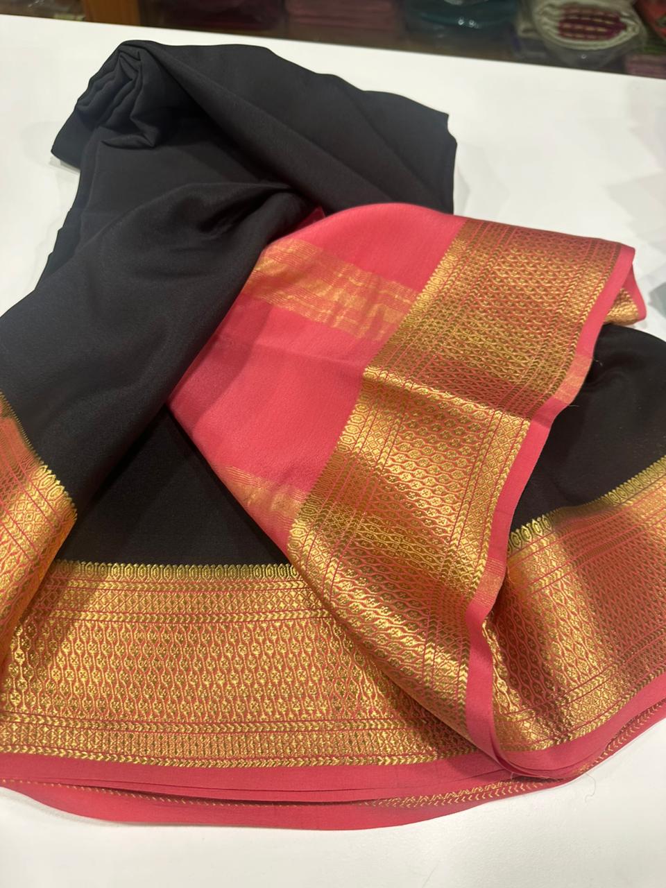 Pure  Mysore silk sarees 
110  grm thickness
Silk mark certified