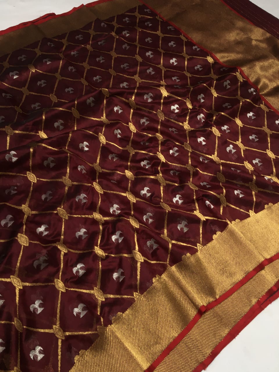 Pattu silk handborder saree