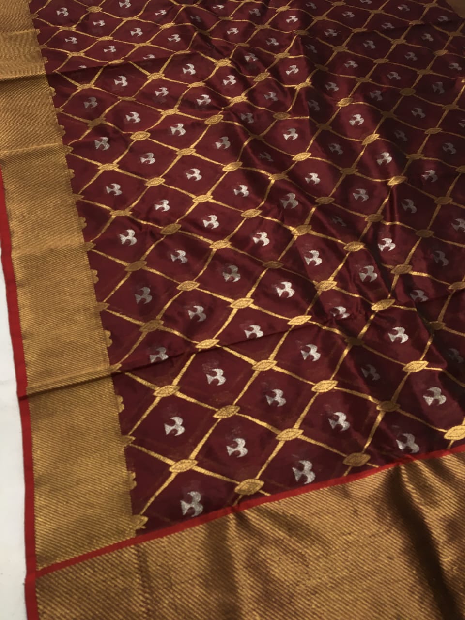 Pattu silk handborder saree