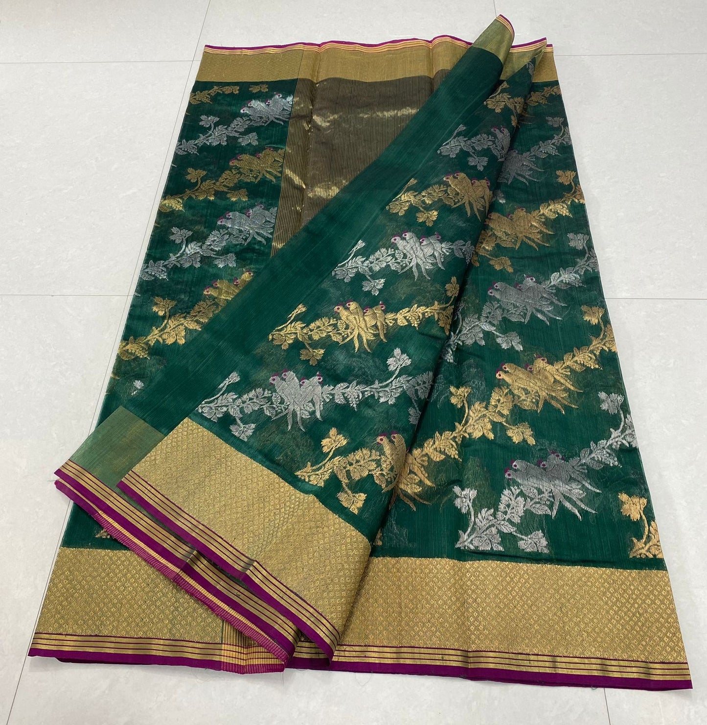 Pattu silk handborder saree