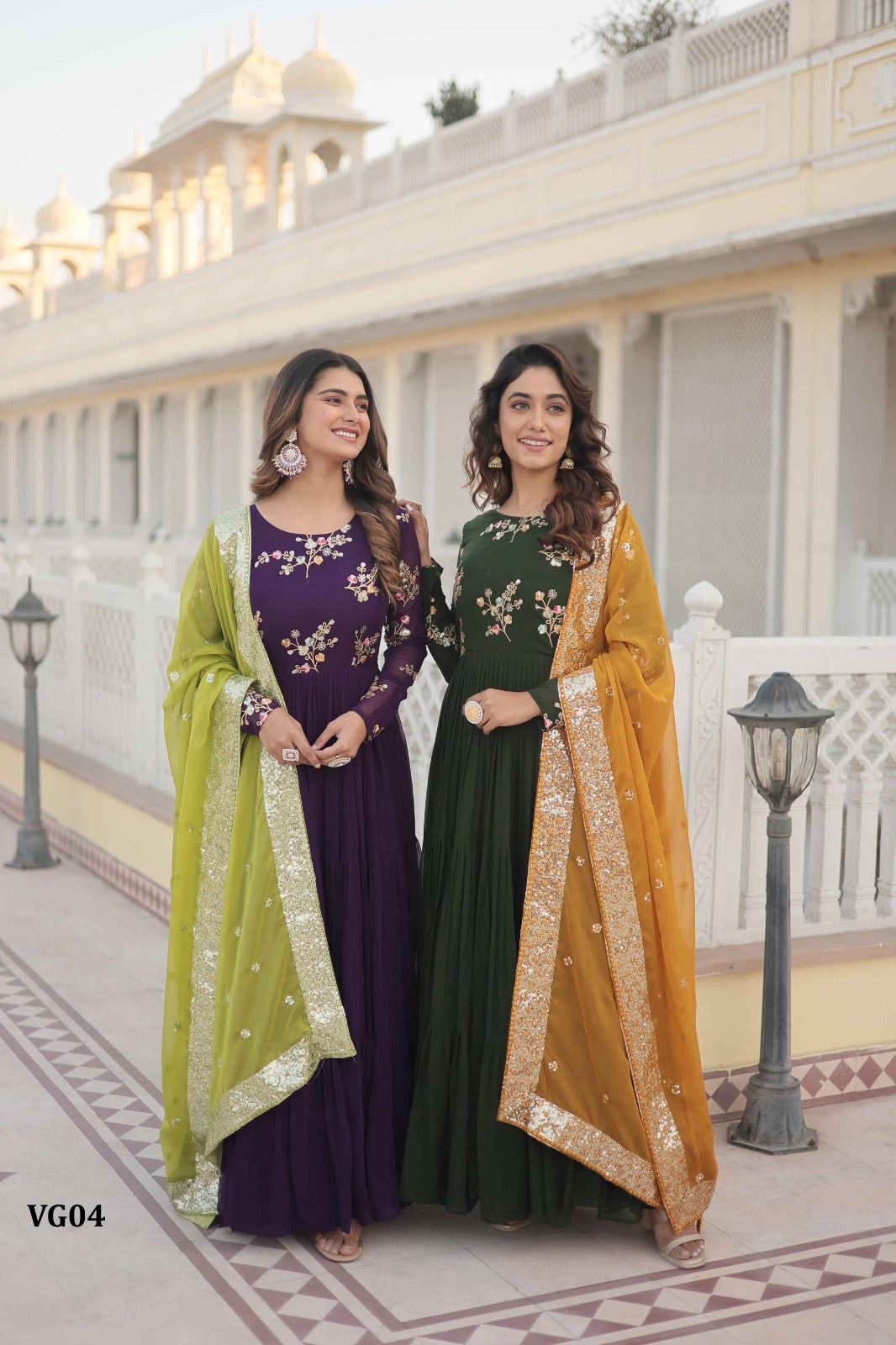 Ready to Wear Fancy Gown
Gown:* Faux Georgette with Embroidered and Multi-Sequins work