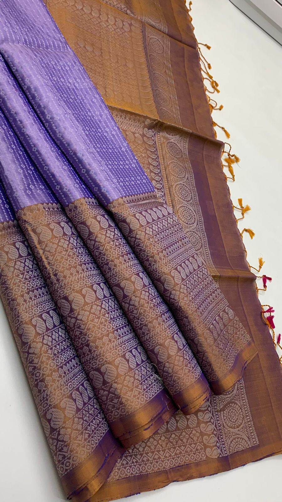 Pure handloom  borderless Allself bridal Double warp soft silk sarees collections ..with contrast Pallu and blouse