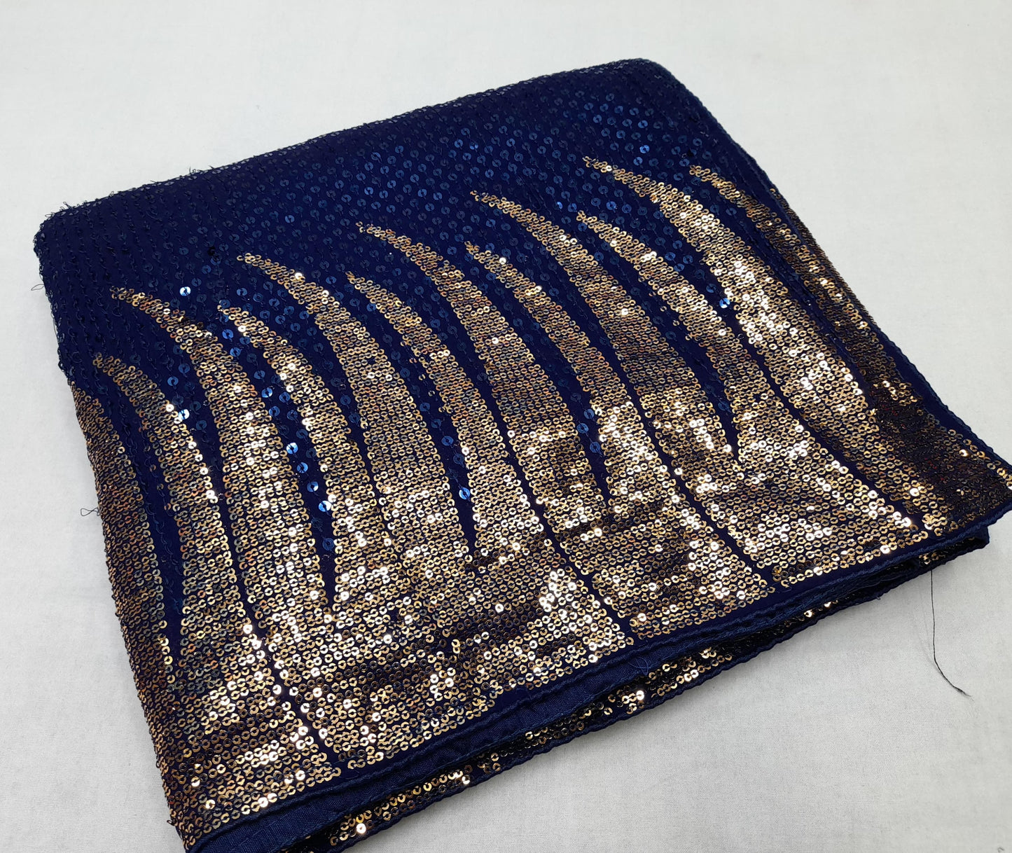 ALLOVER SEQUENCE WORK  ON GEORGETTE*Saree