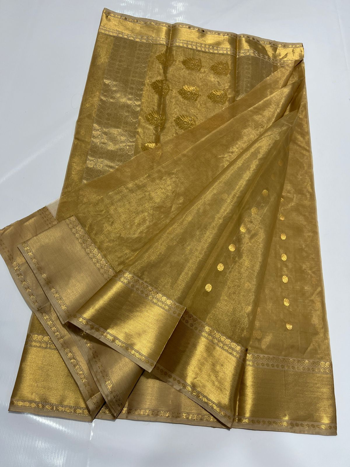 Katan silk tisu saree