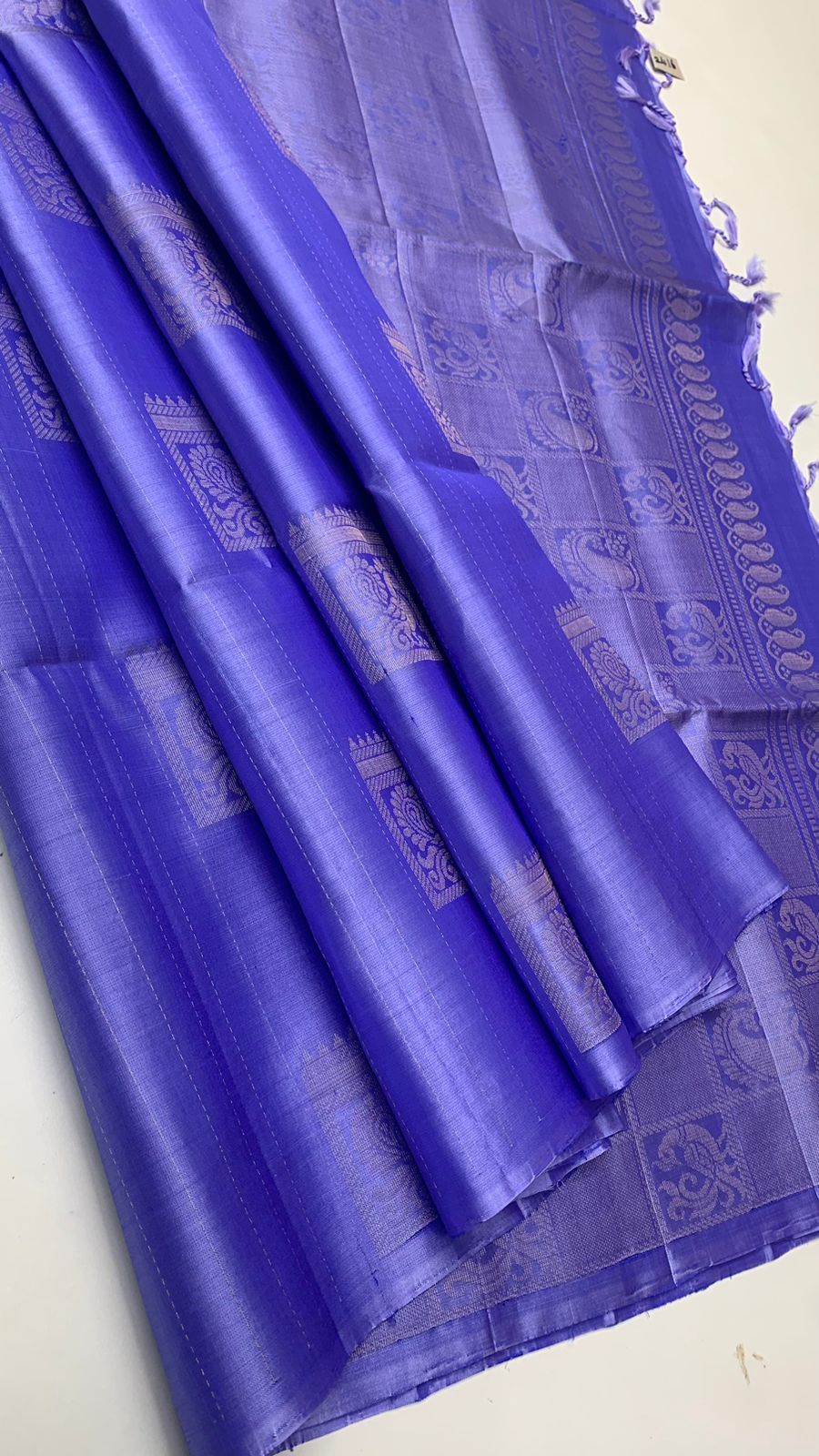 Pure handloom bhutta design borderless Double warp soft silk sarees collections ..with contrast Pallu and blouse