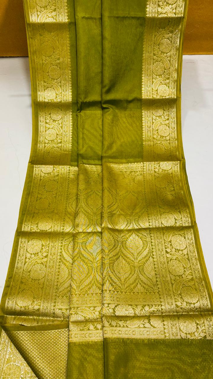 BEST BANARASI WARM SILK KATBAN SAREES
BARABAR BORDER ZARI PALLU WITH DOUBLE ZARI WORK