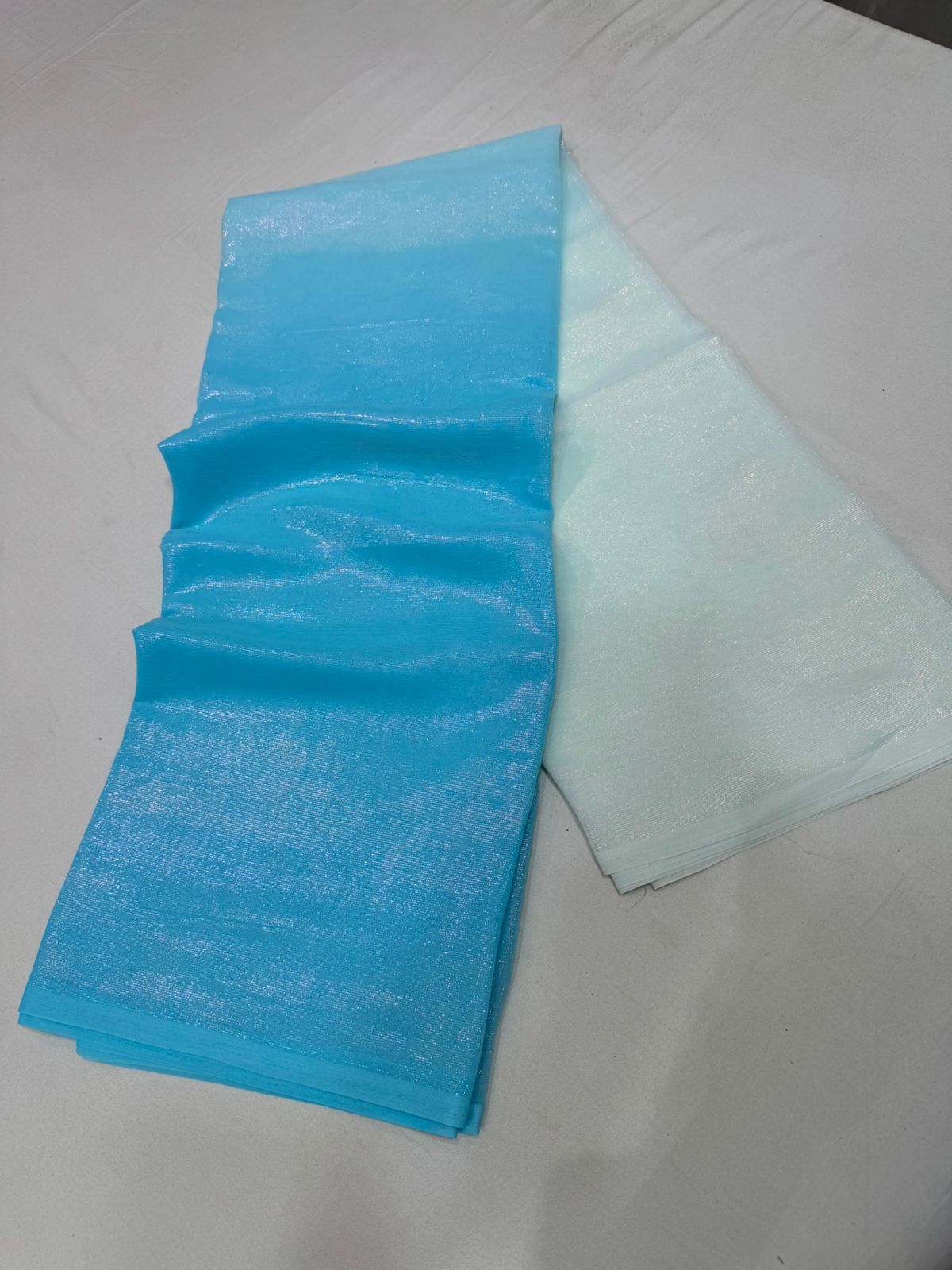 Pure chiffon Rocky Rani sarees 2d shaded body with Blouses