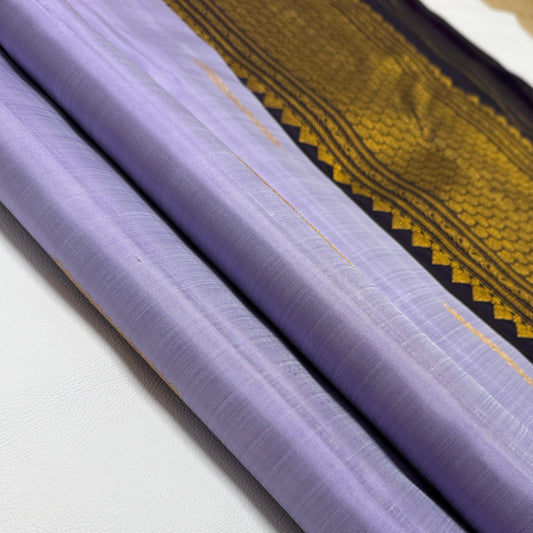 Kanjivaram pure silk handloom double warp contrast grand pallu and blouse 
*SILK MARK TAG WITH HOLOGRAM*