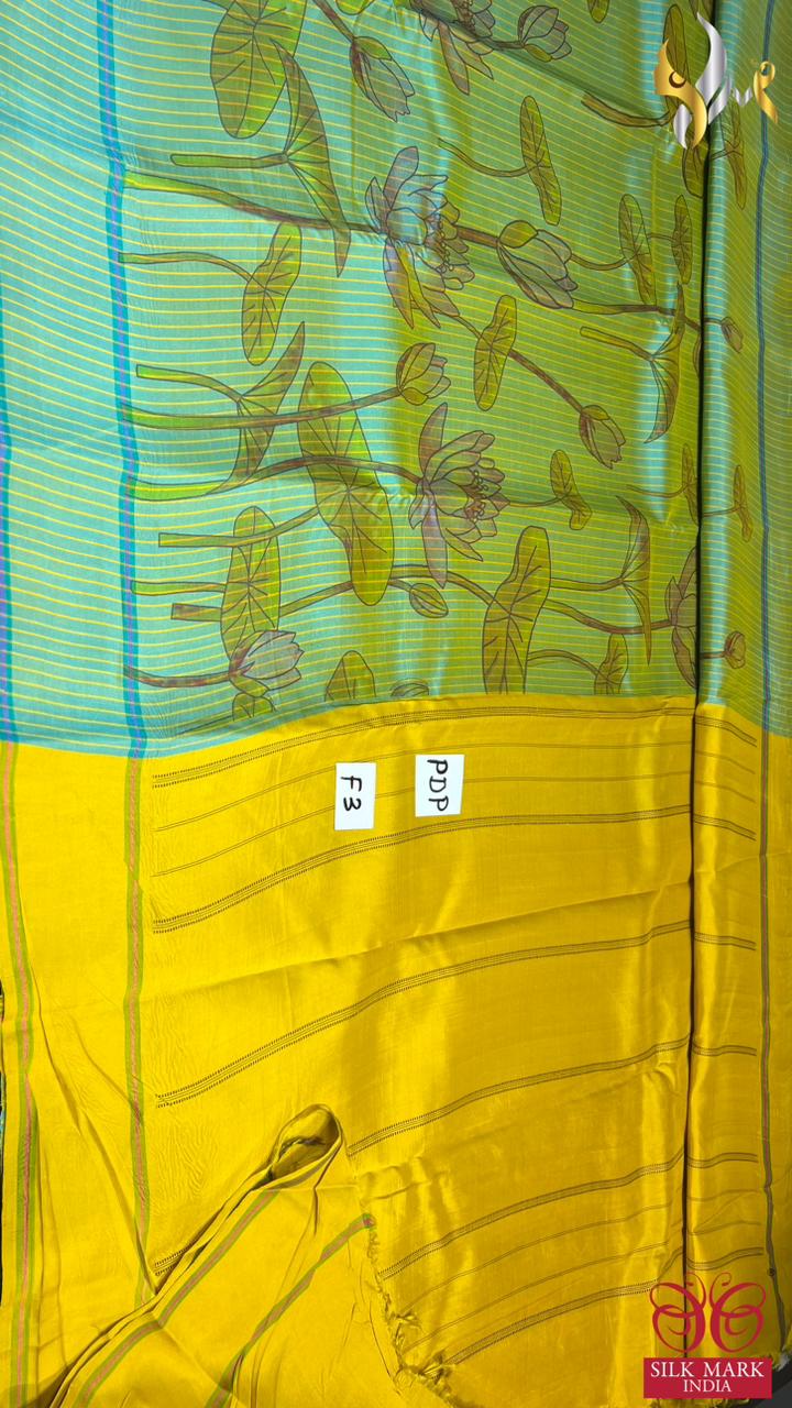 Original kanchipuram handloom double vaarppu  exclusive  TRADITIONAL PICHAWAI DESIGN DIGITAL PRINTED Sarees* 
*Vibrant New colour shades*
*It’s 100% hand loom weaving saree*