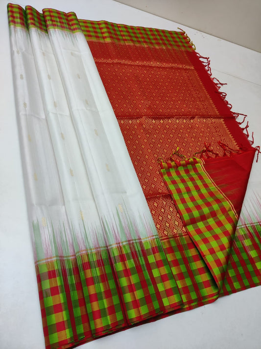 Pure handloom Double warp soft silk saree
Fansy sarees
With silk mark certificate