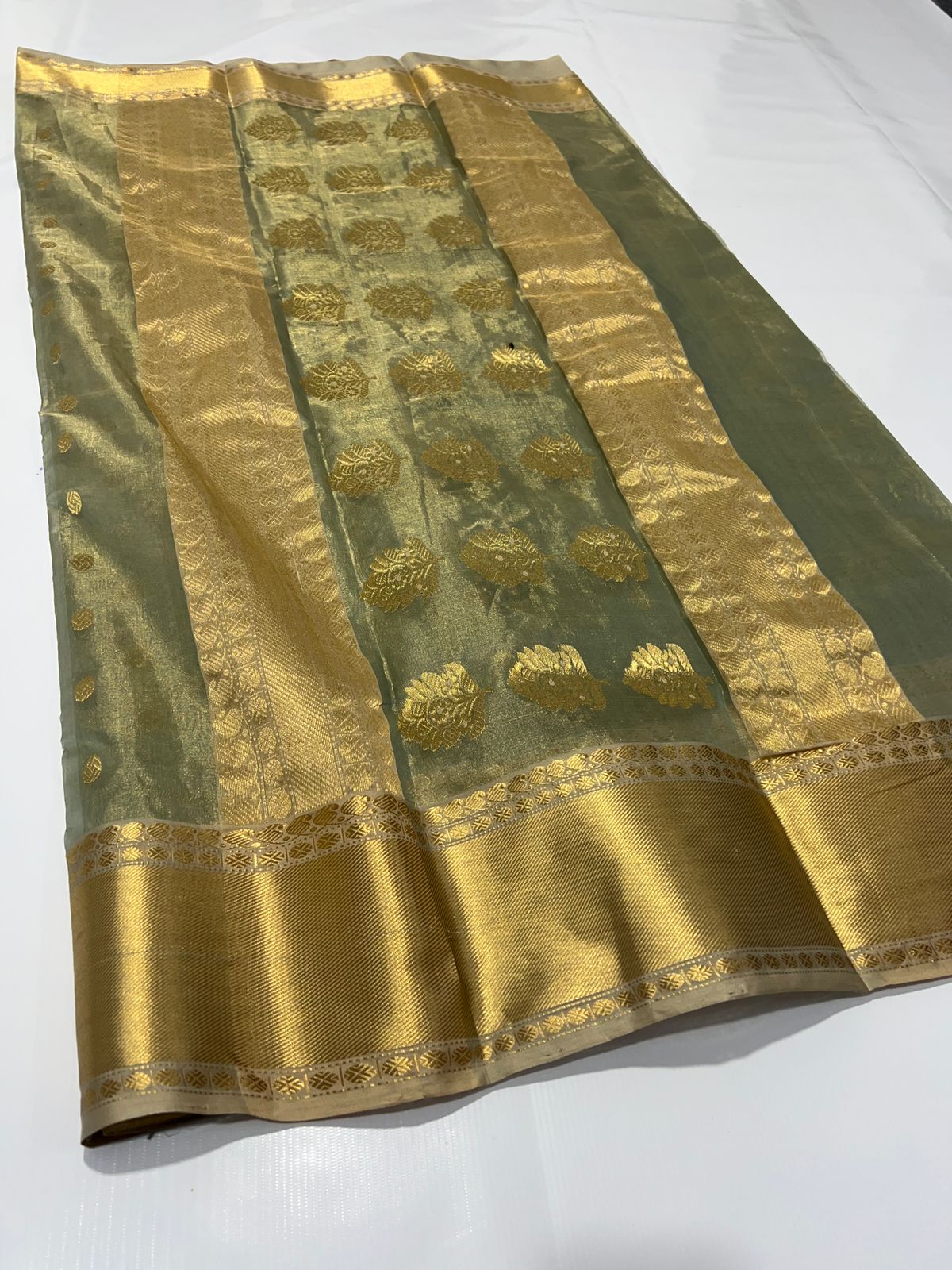 Katan silk tisu saree