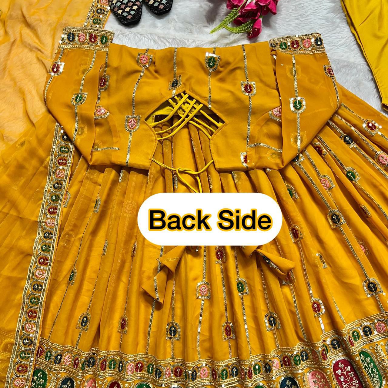 Designer Anarkali suit set
Anarkali Fabric : Heavy Faux Georgette With 5mm Sequence And Embroidery Work ( Fully Sleevs )