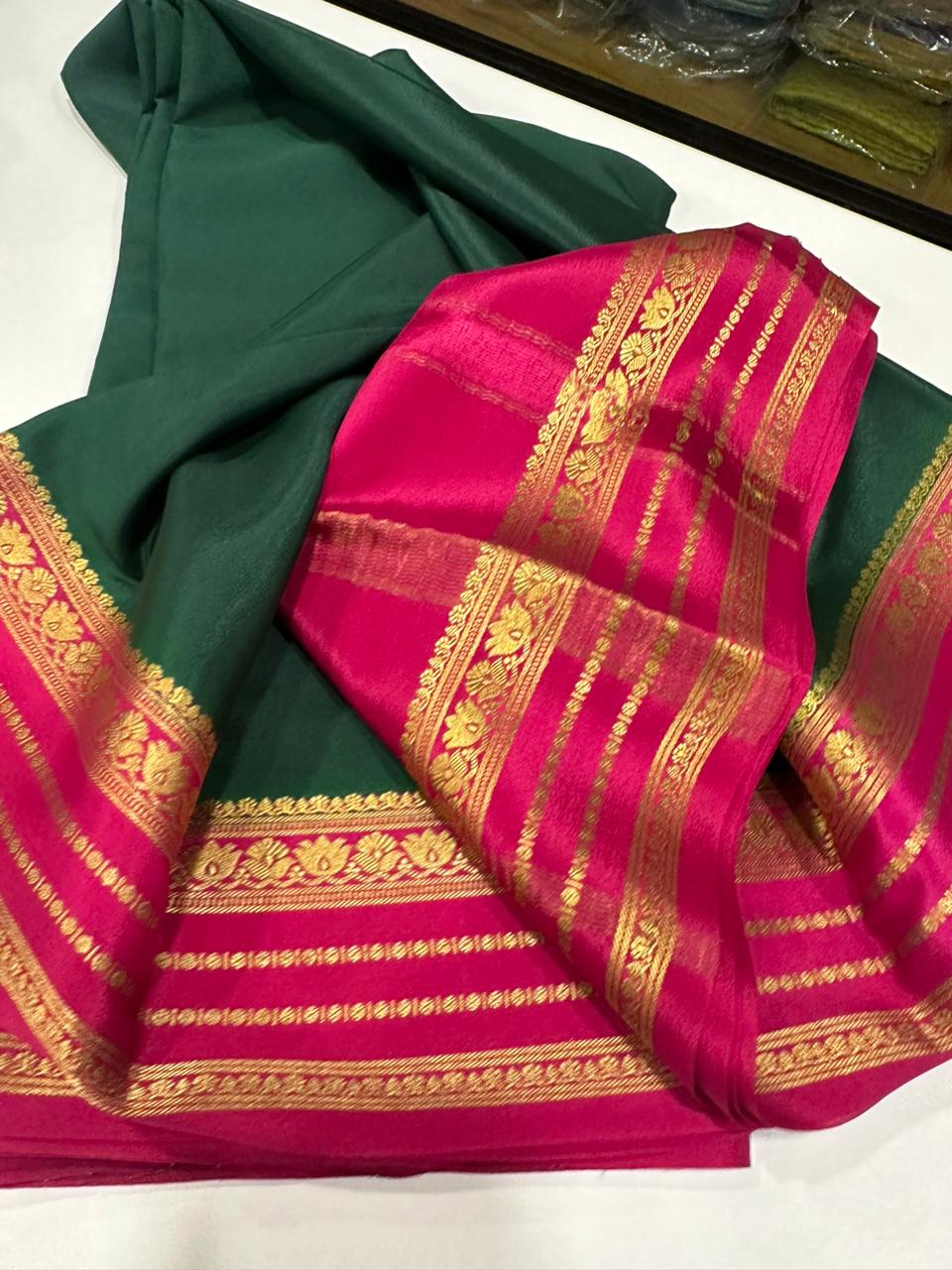 Pure  Mysore silk sarees 
110  grm thickness
Silk mark certified